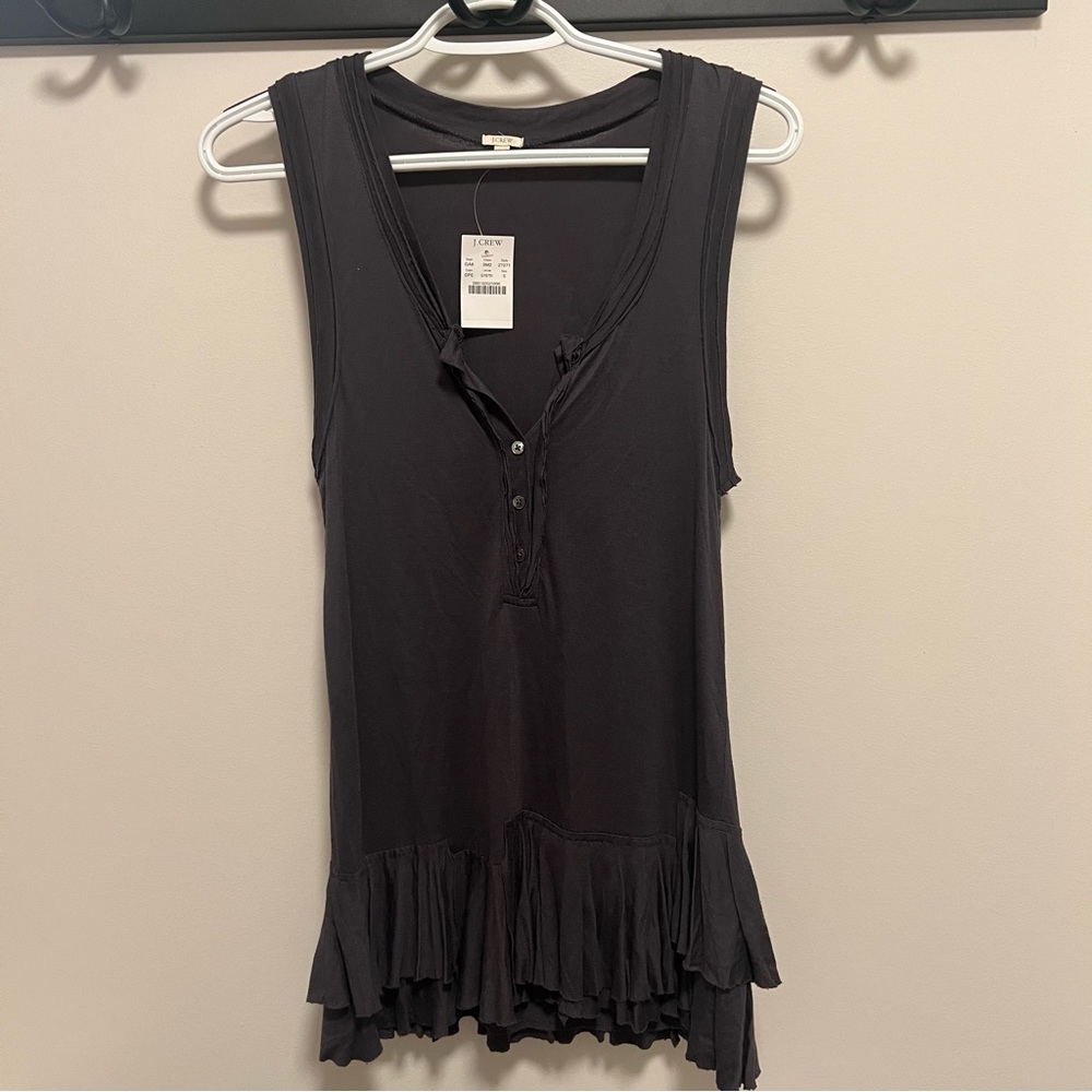 J. Crew Ruffle Tank Top - S